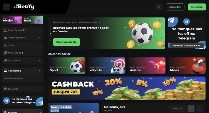 betify-connexion-inscription-compte-casino
